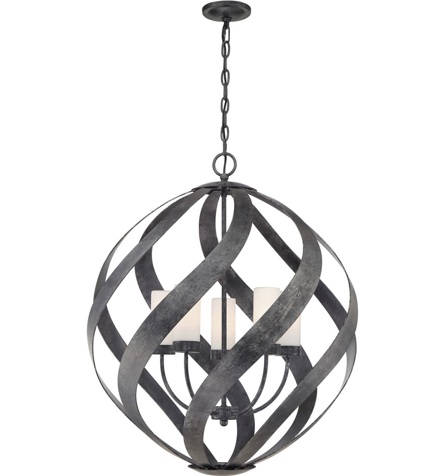 Außenlampe hängend Ø 66 cm groß höhenverstellbar IP44 E14