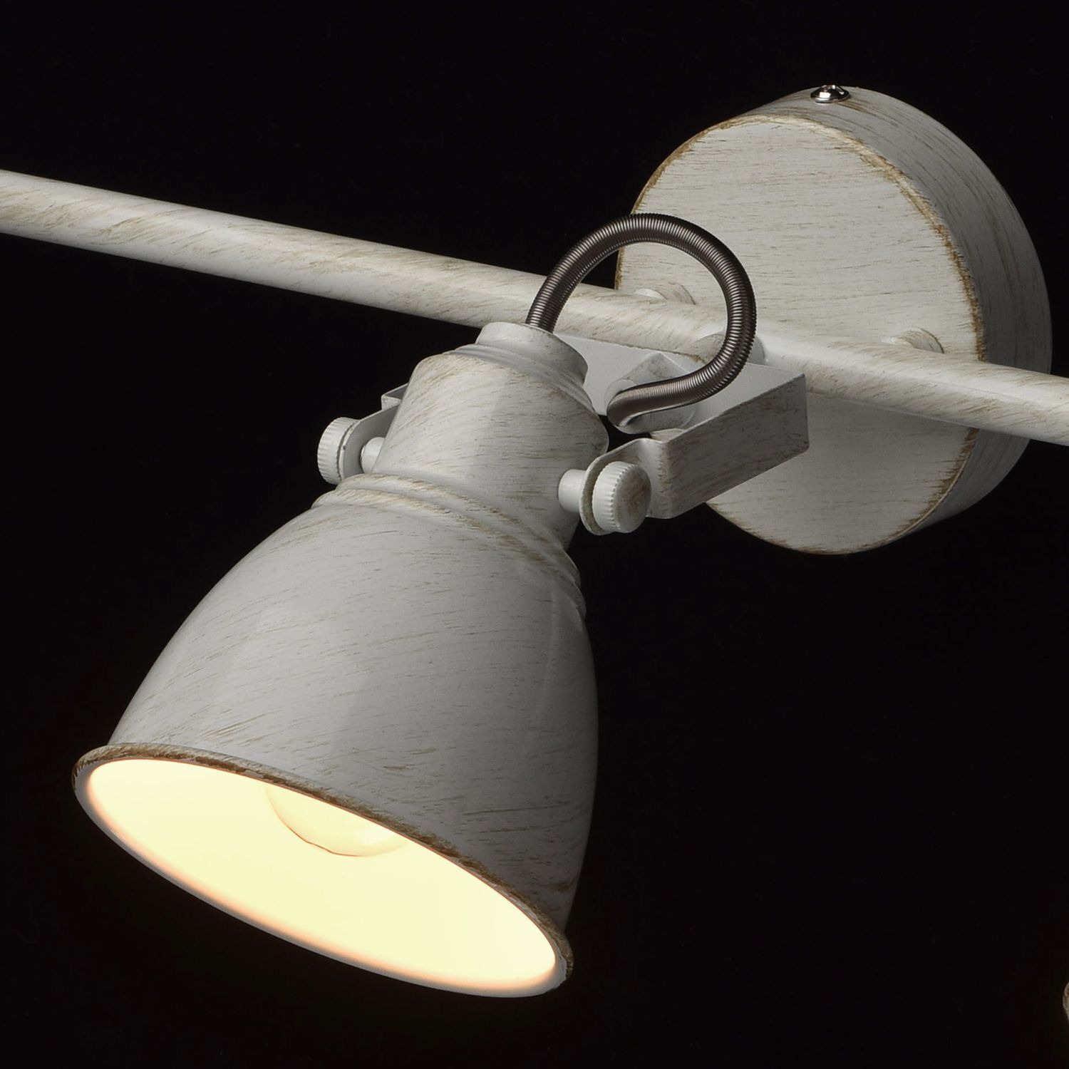 Spot Strahler Weiß Industrie Design Wand Decke Beleuchtung, Lampe, Lampenschirm