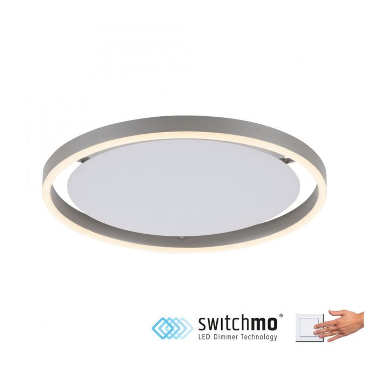 Lampe de plafonnier LED aluminium métal Ø39,3 cm 20 W dimmable
