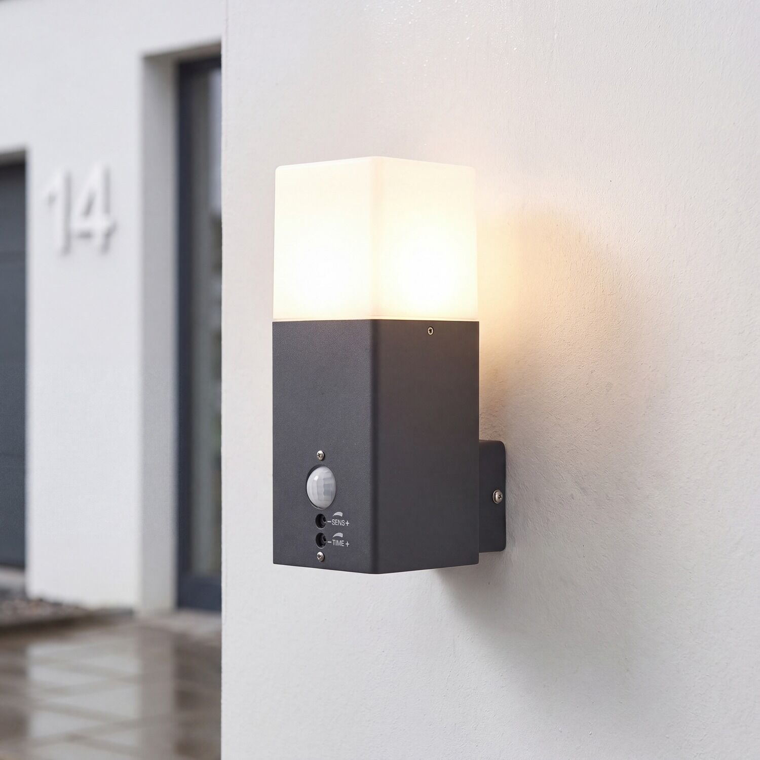 Wandleuchte, Außenleuchte, Wandlampe, LED, Kubus-Design