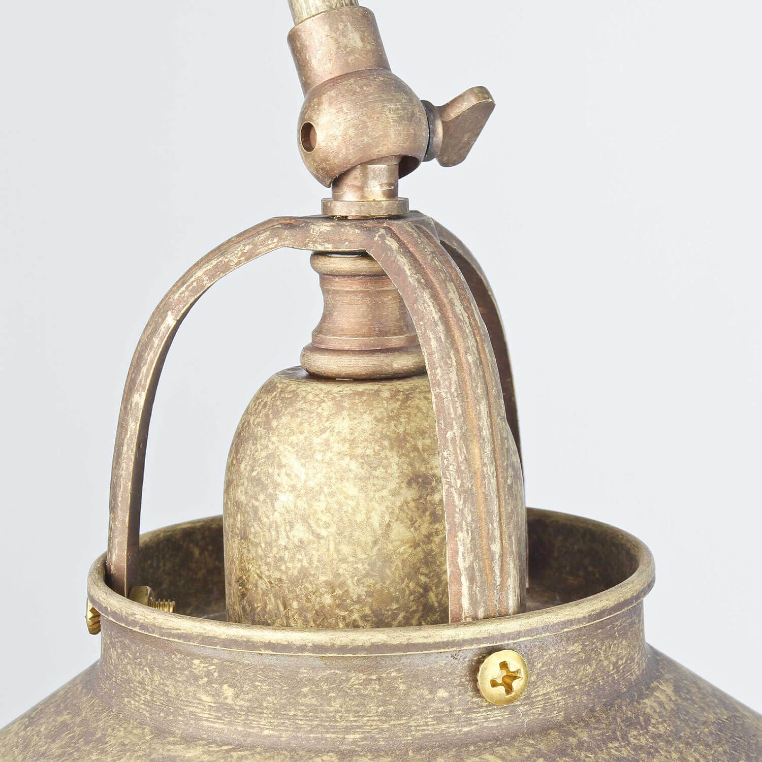 Tischlampe Messing in Antik Bronze Bronze