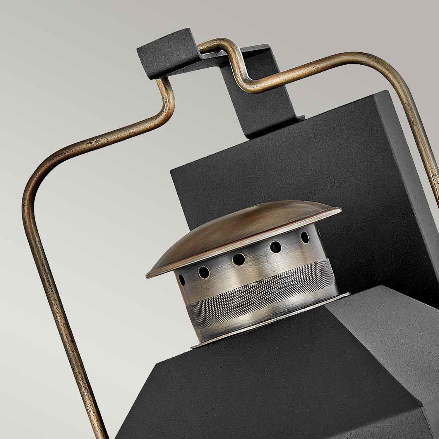 Wandlampe außen Vintage E14 IP44 H: 61 cm Alu Glas Grill, Gasgrill, Metallkonstruktion, Ventil/Regler, Rost