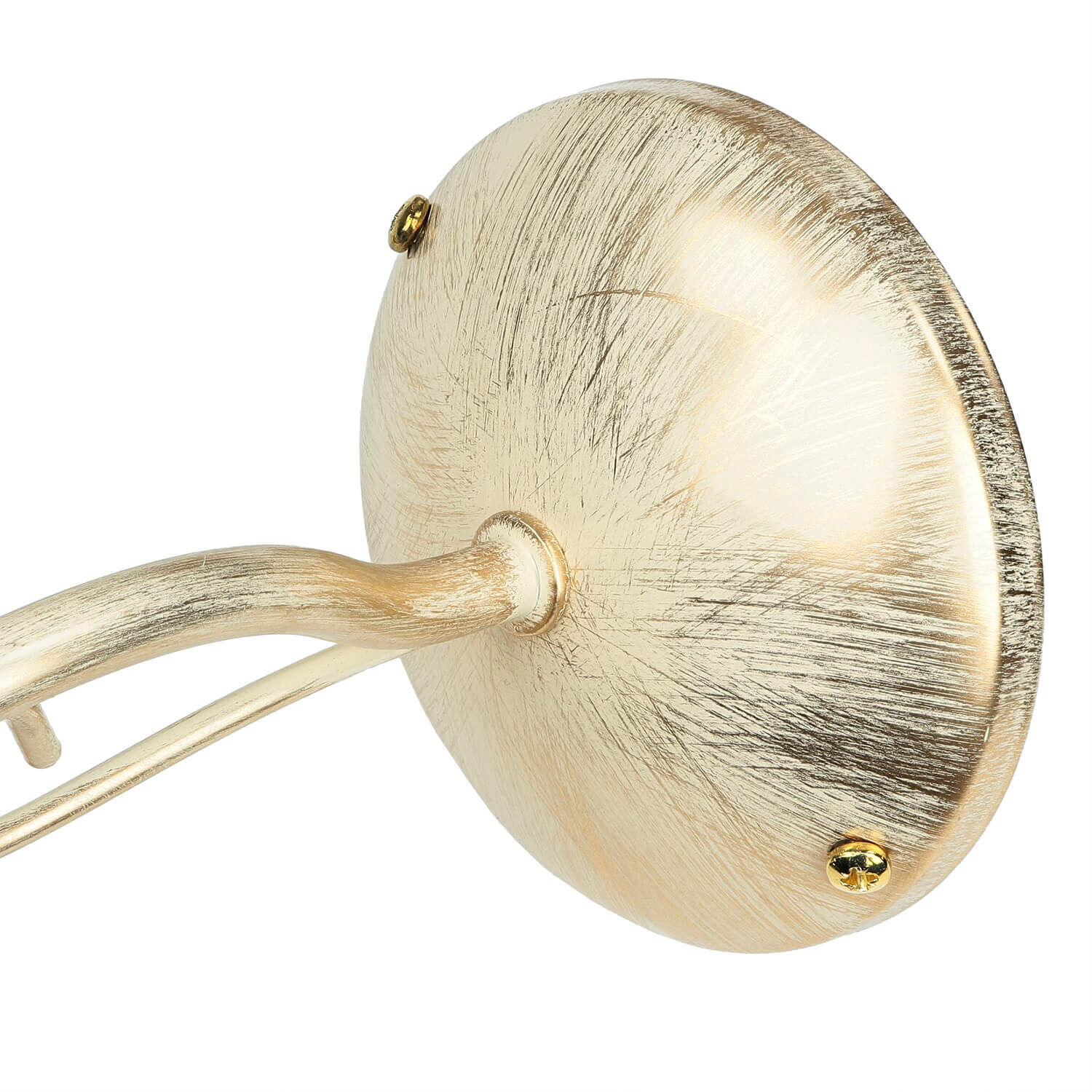 Wandleuchte Jugendstil in Weiß Gold Wohnzimmer Flur Rassel, Spielzeug, Rauchrohr