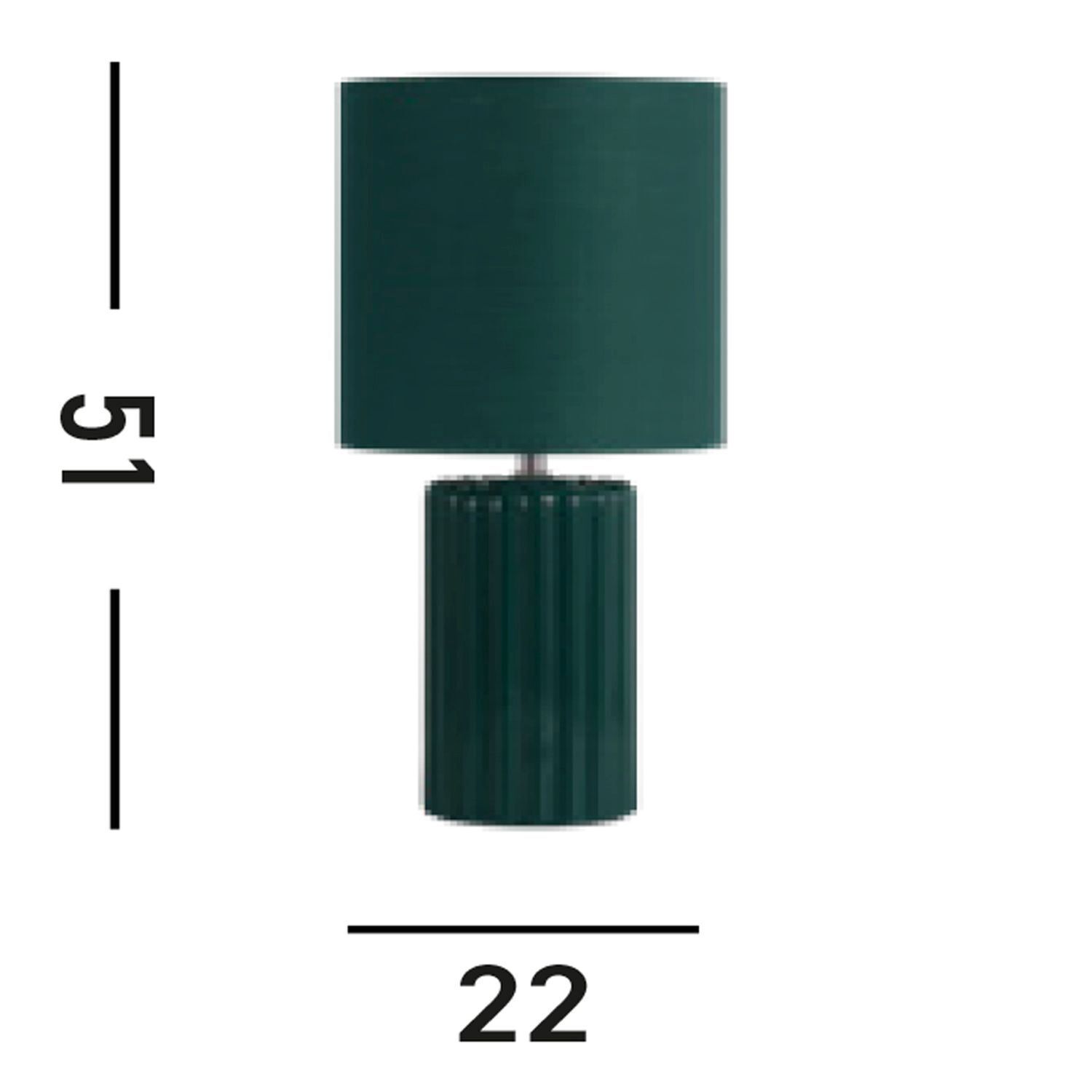 Lampe de table tissu céramique E14 51 cm vert olive Lampe, Tischlampe
