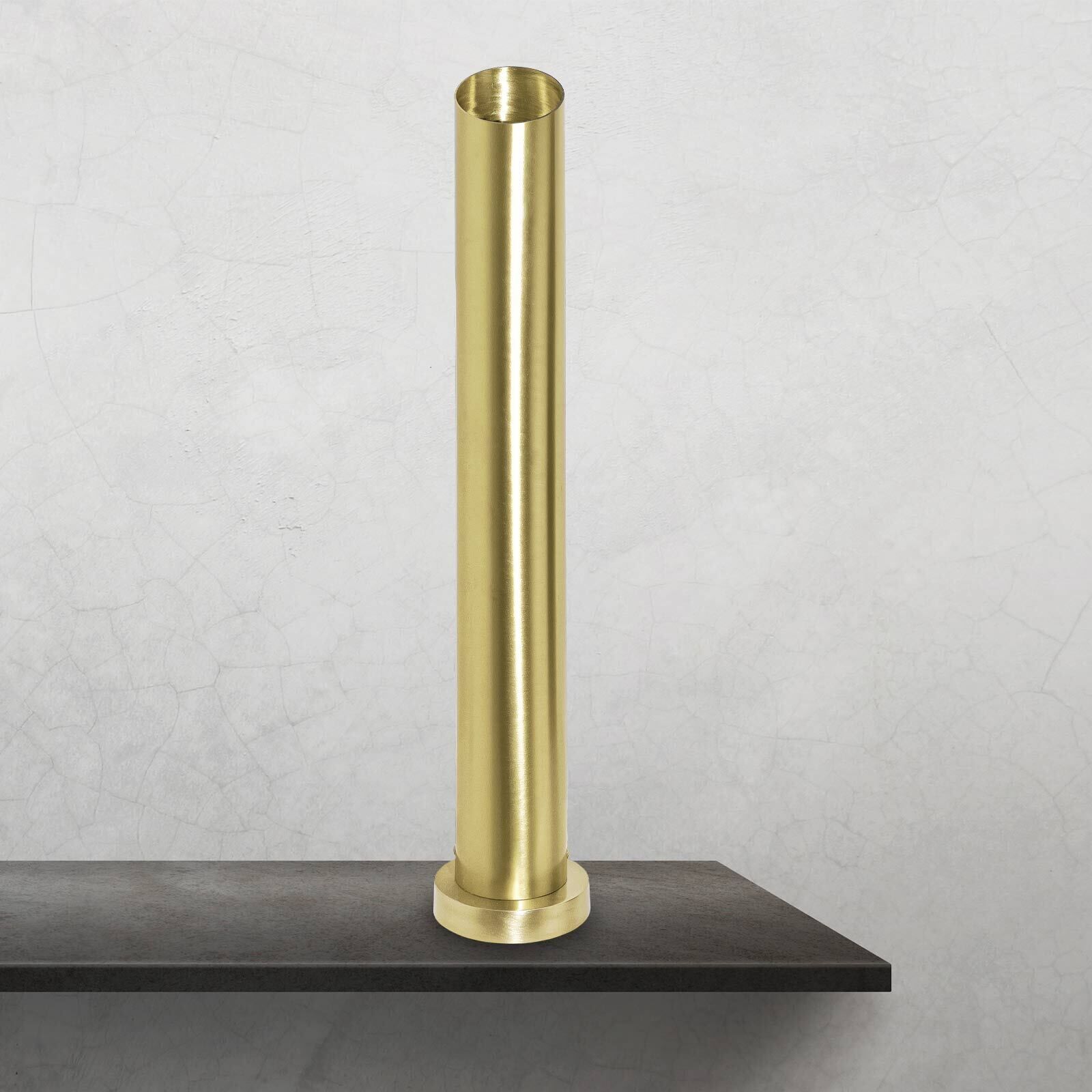 Lampe de table laiton massif 62,5 cm de haut Ø 8,5 cm étroit E27