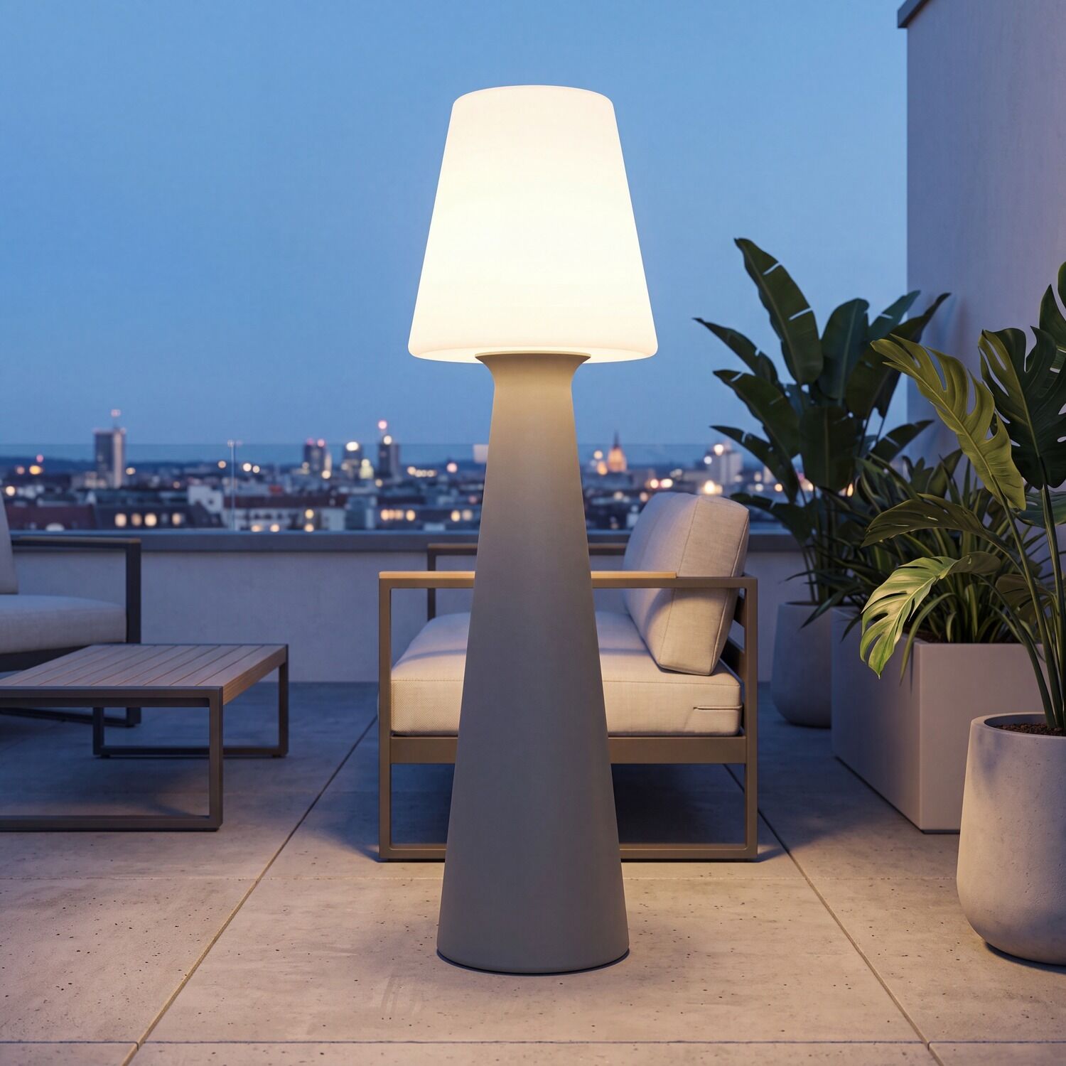 wegeleuchte-aussenbeleuchtung-led-modern-sora-1x-led-mit-10w-leuchtmittel-inklusive-grau-weiss-mit-schalter-dimmbar-lele141788-01 Lounge-Lampe, Außenbereich, Stehlampe, Terrassenlampe, Pflanzenständer