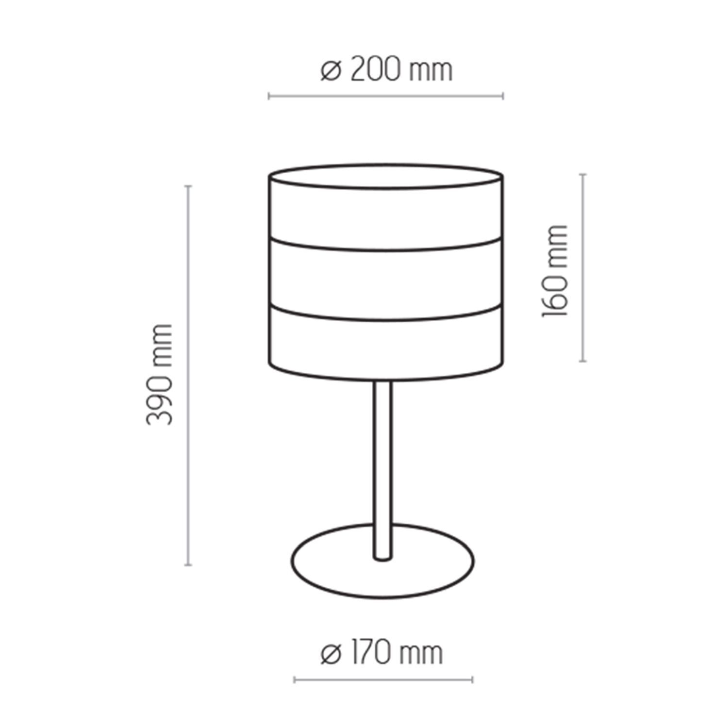 Blendarme Nachttischleuchte Schwarz Gold E27 39 cm Lampe, Glas