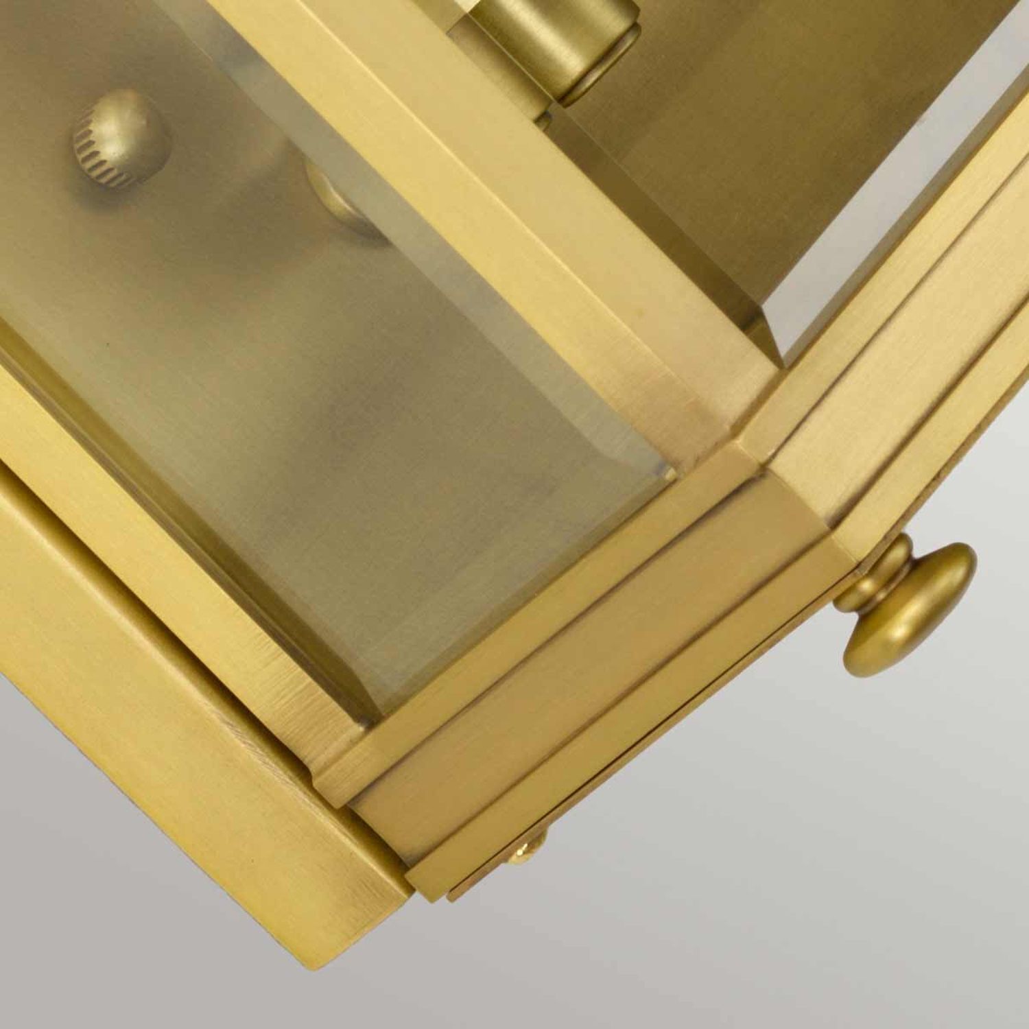 Außenleuchte aus Messing Glas IP44 31 cm hoch 2x E14 gold, metall, Schrank, Schublade, Knopf