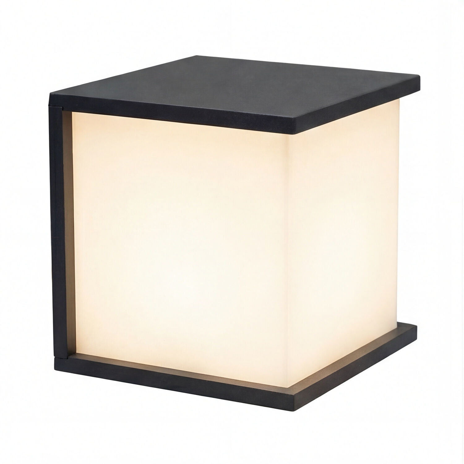 aussen-wandleuchte-aussenlampe-daisy-1-flammig-anthrazit-weiss-bauhaus-113-1 Wandlampe, Kubuslampe, LED-Lampe, Beleuchtung, Nachtlicht