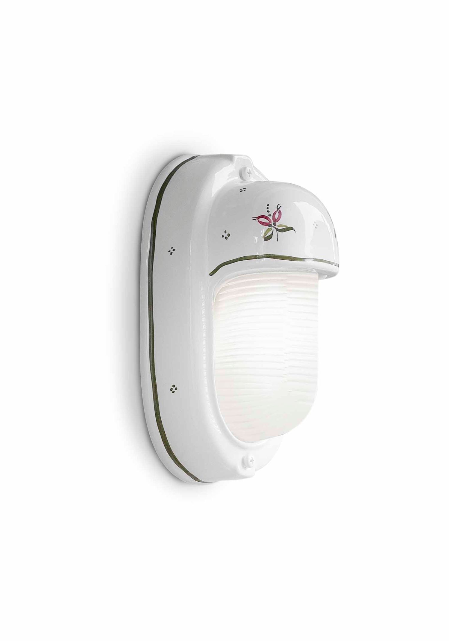 Wandlampe Keramik Glas 24 cm hoch E27 Maritim DAVIDE Deckenleuchte