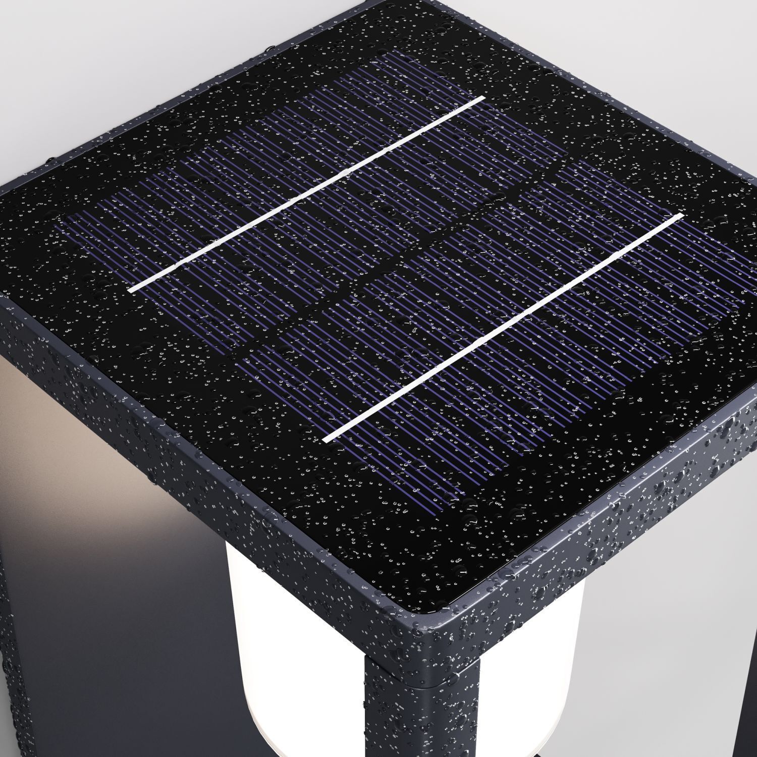 LED Solar Wandleuchte außen Bewegungsmelder IP54 3000 K Solarpanel, Solarzelle, Stromspeicher, Gartenlaterne, Pavillon-Topplatte
