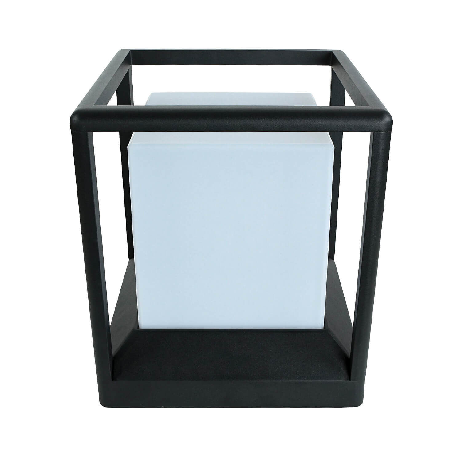 Sockelleuchte Aluminium E27 IP65 25,5 cm Graphit eckig Lampe, Mobiliar, Tabelle, Krippe, Babybett