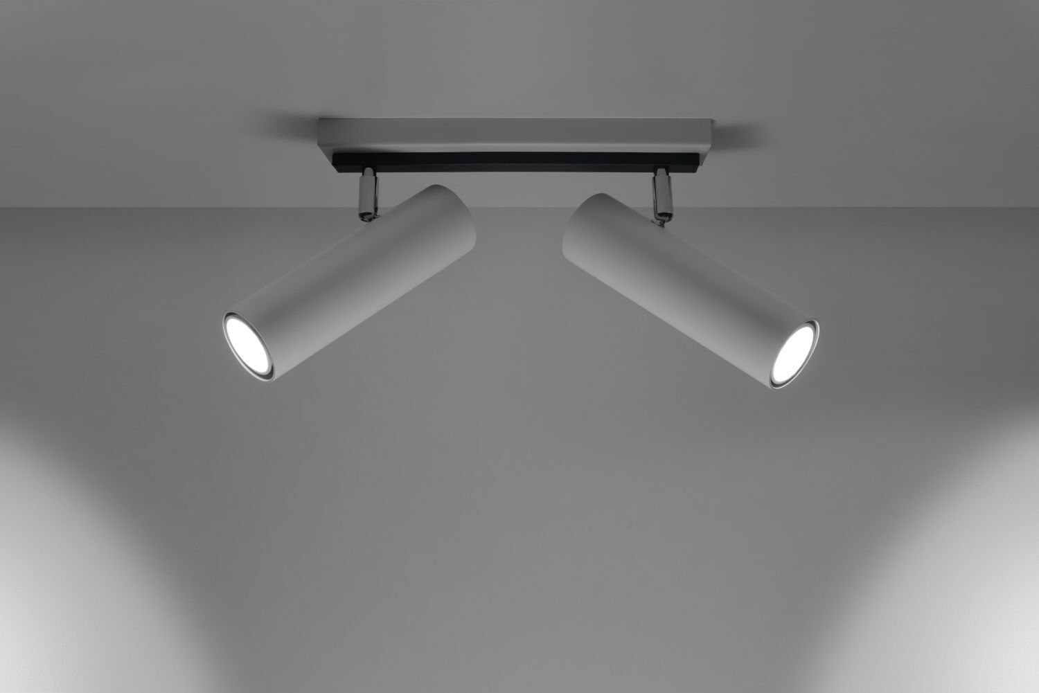 Plafonnier blanc métal L:30cm 2x GU10 DUCCIA Plafonnier blanc métal L:30cm 2x GU10 DUCCIA