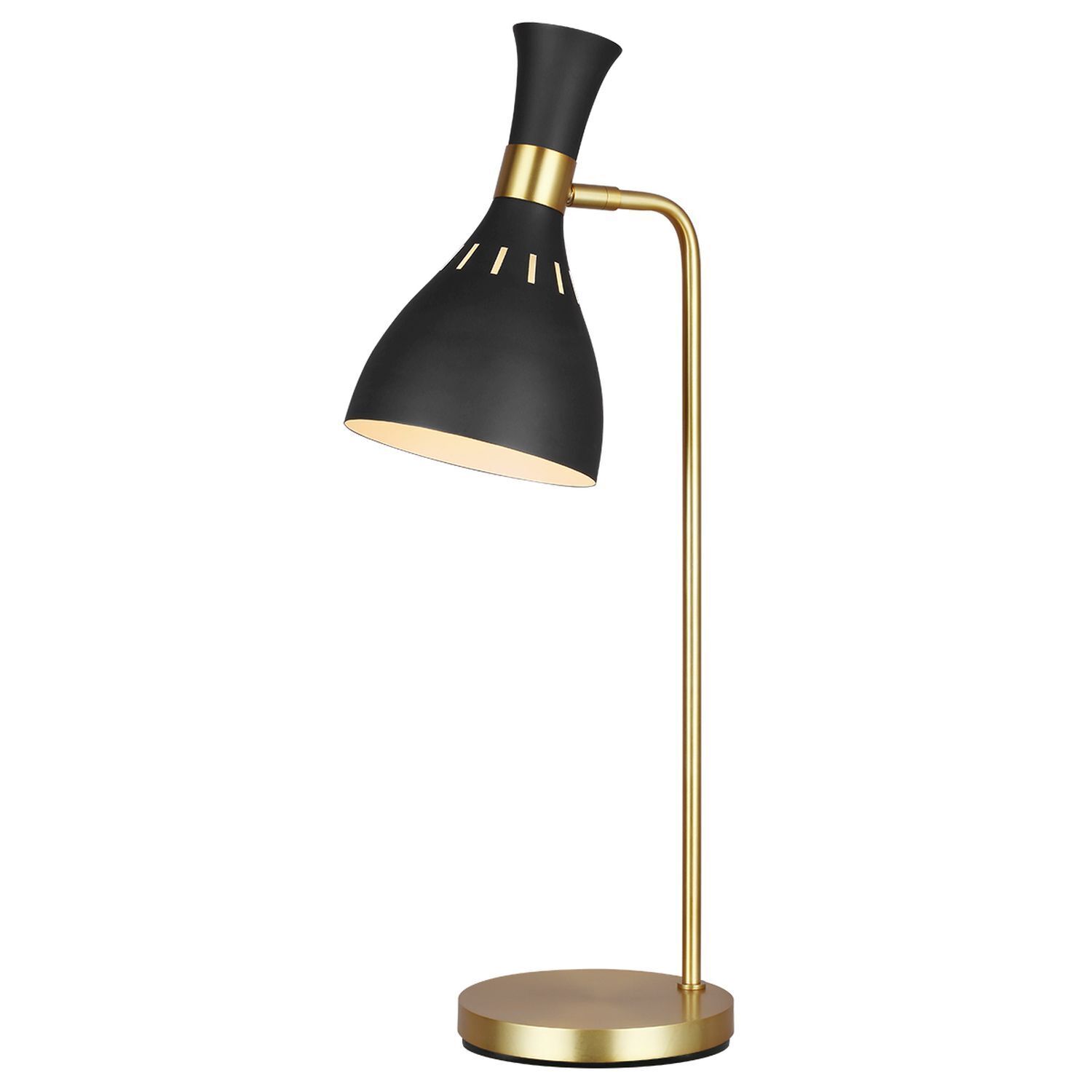 beleuchtung-tischleuchte-tischlampe-lilafera-1-flammig-messing-brueniert-schwarz-retro-loft-382-1 Tischlampe, Schreibtischlampe, Schwarze Lampe, Goldstahl, LED-Lampe