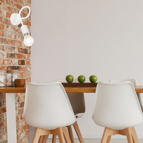 Wandleuchte Weiß flexibel Modern Metall Lampe