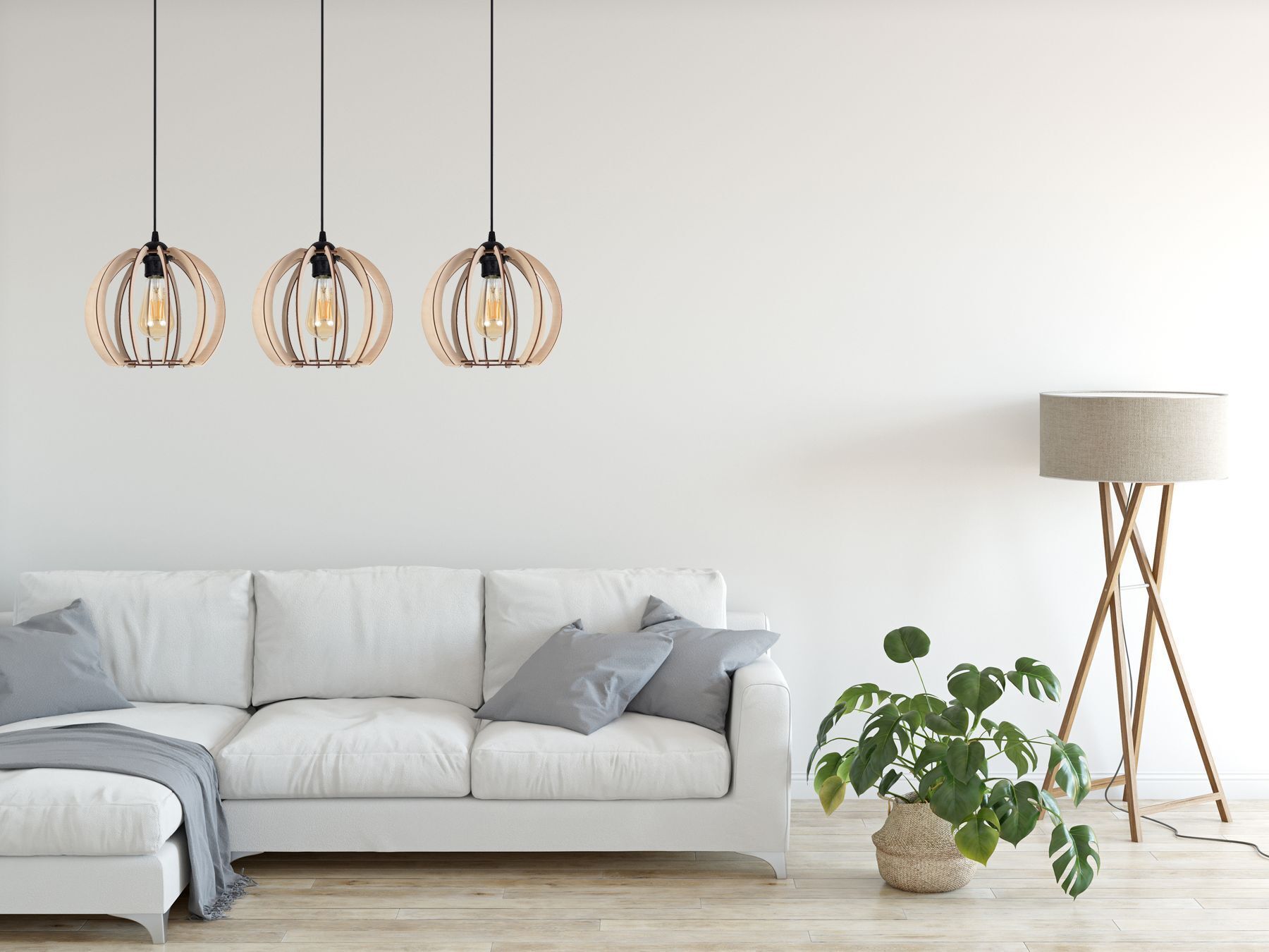 Lampe, Pflanze, Couch, Mobiliar, Stehlampe