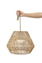 Hängeleuchte Boho LED Modul Akku Dimmer Fernbedienung IP54 außen Lampe, Korb, Kronleuchter