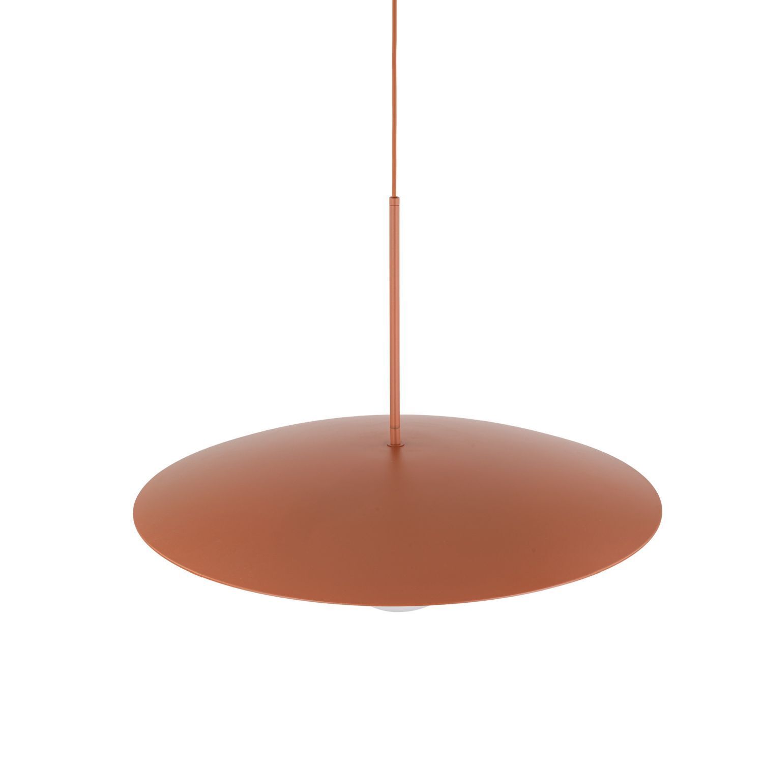 Blendarme Hängelampe Ziegelrot Metall Glas E27 Ø65 cm