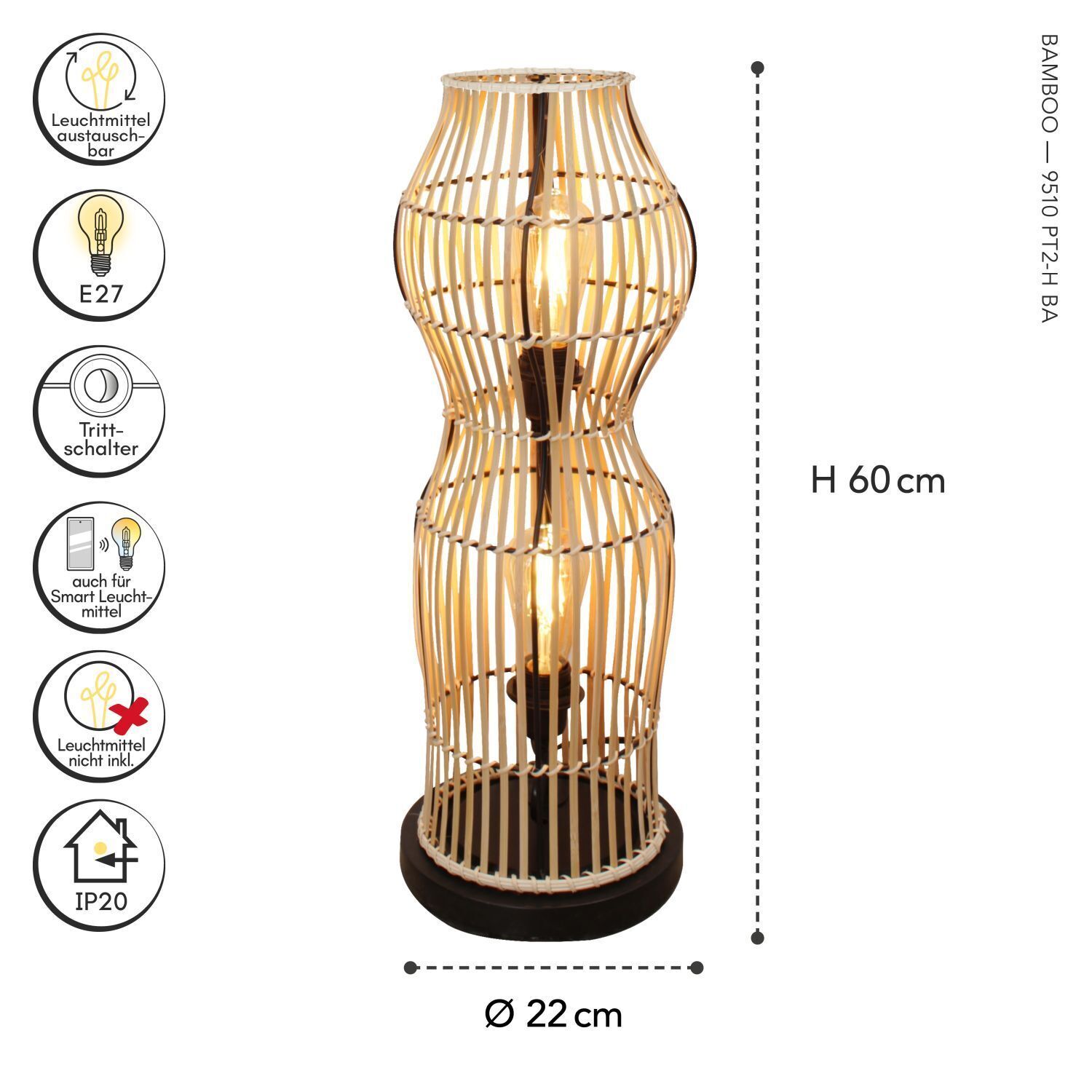Lampen, Hängeleuchte, Holzlampe, Birkenholz, Bambusdesign