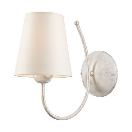 Wandlampe Wandleuchte Creme Stoff Landhaus