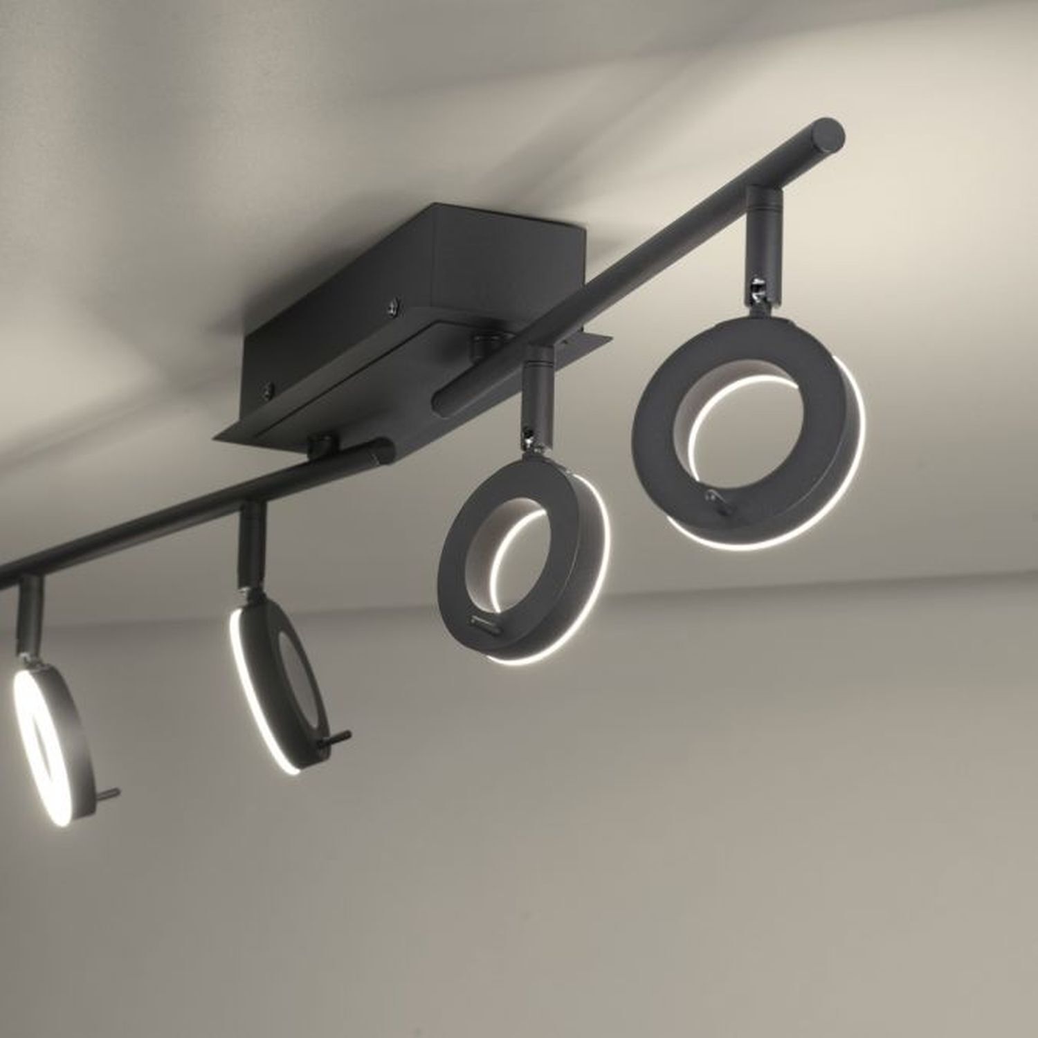 Flexibler LED Deckenstrahler Anthrazit IP44 94 cm 26 W Beleuchtung, Deckenleuchte, Leuchte