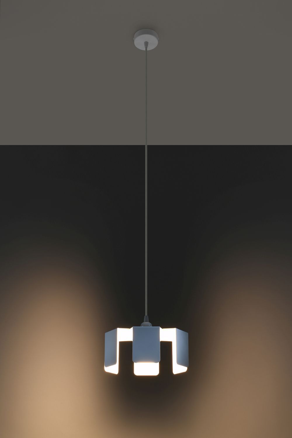 Lampe à suspendre métal blanc Ø25cm Moderne E27 Lampe à suspendre