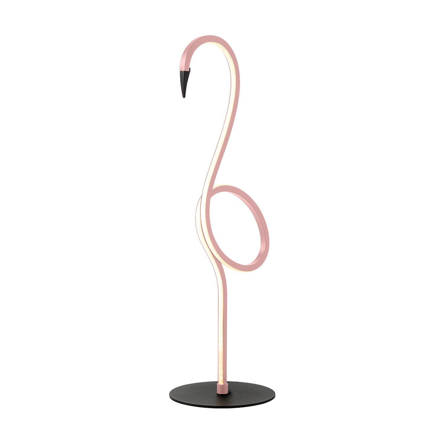 Lampe de table LED Flamingo 3000 K métal hauteur 50 cm rose Lampe