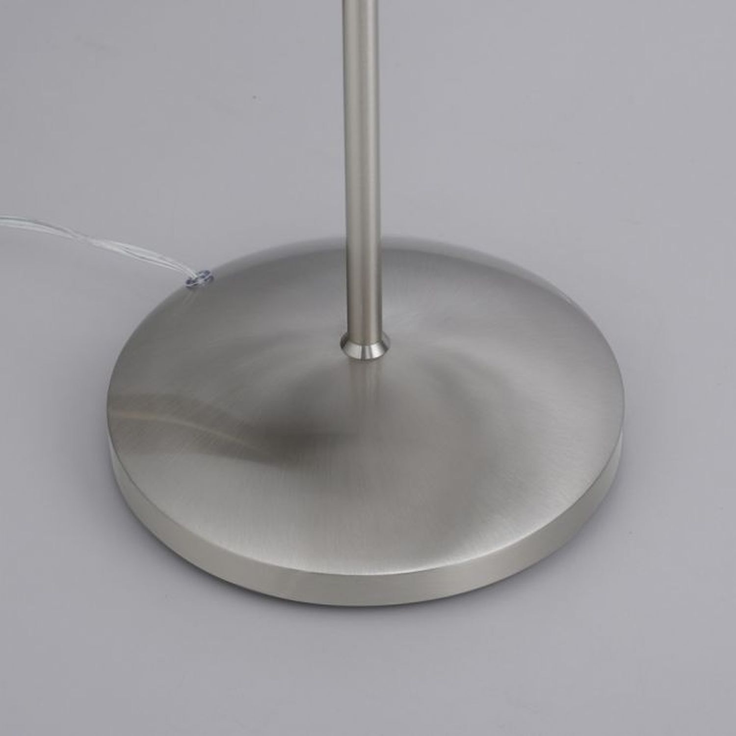 Verstellbare Stehleuchte in Silber Dimmer Glas 163 cm Moebel