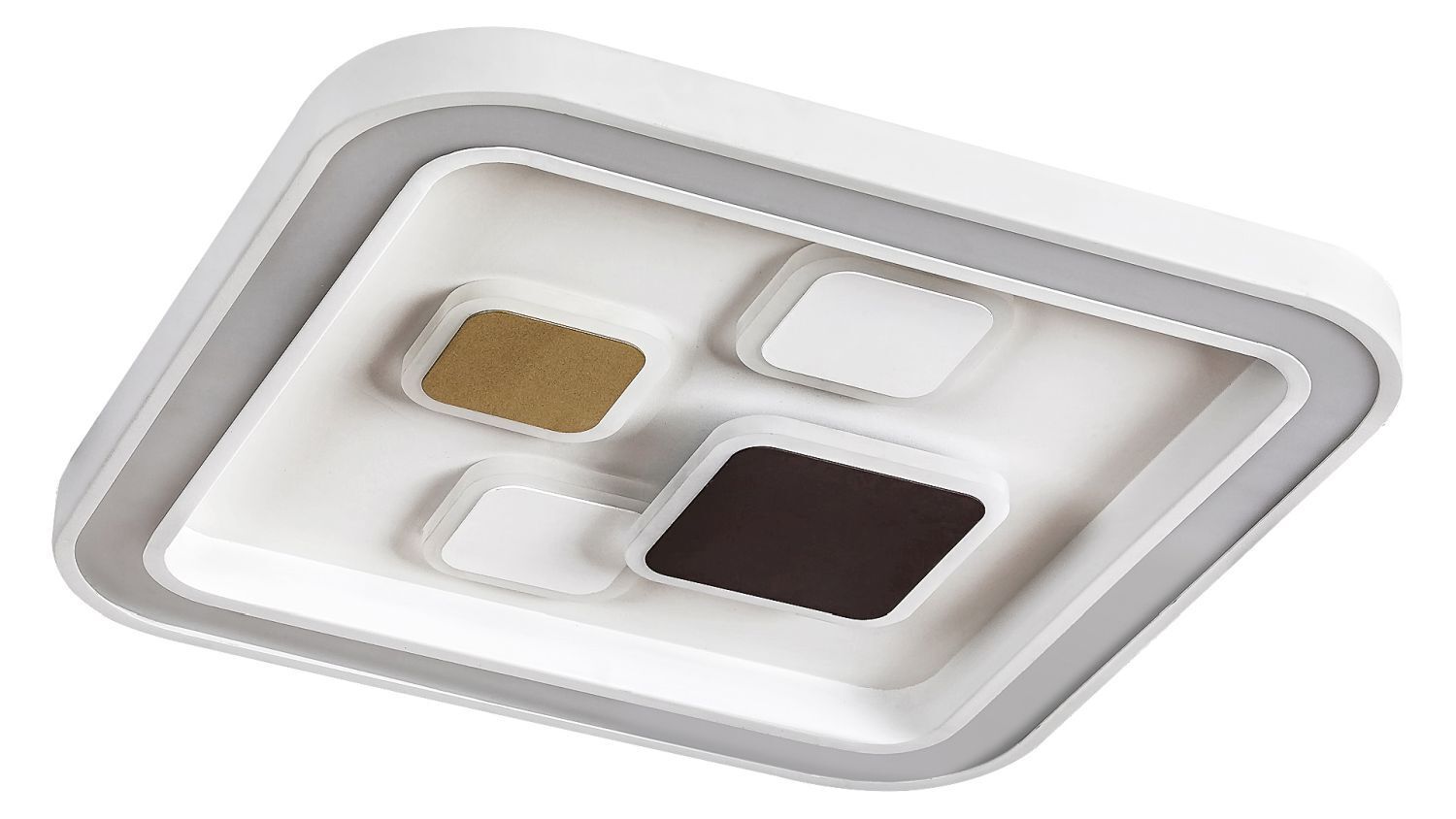 LED Deckenleuchte Dimmbar Chrom Fernbedienung 40W Farbbehälter, Palette