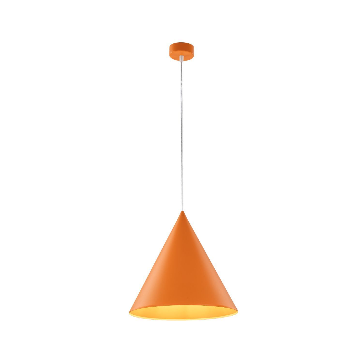 Suspension en métal Ø 32 cm H : max. 165 cm Orange E27 Lampe, Lampenschirm