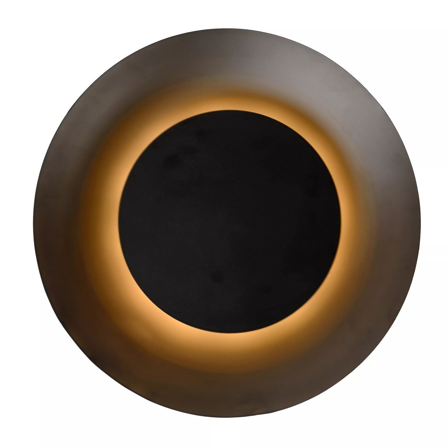 LED Deckenlampe Metall Schwarz Ø34 cm indirekt 2700 K LED Deckenlampe Metall Schwarz Ø34 cm indirekt 2700 K