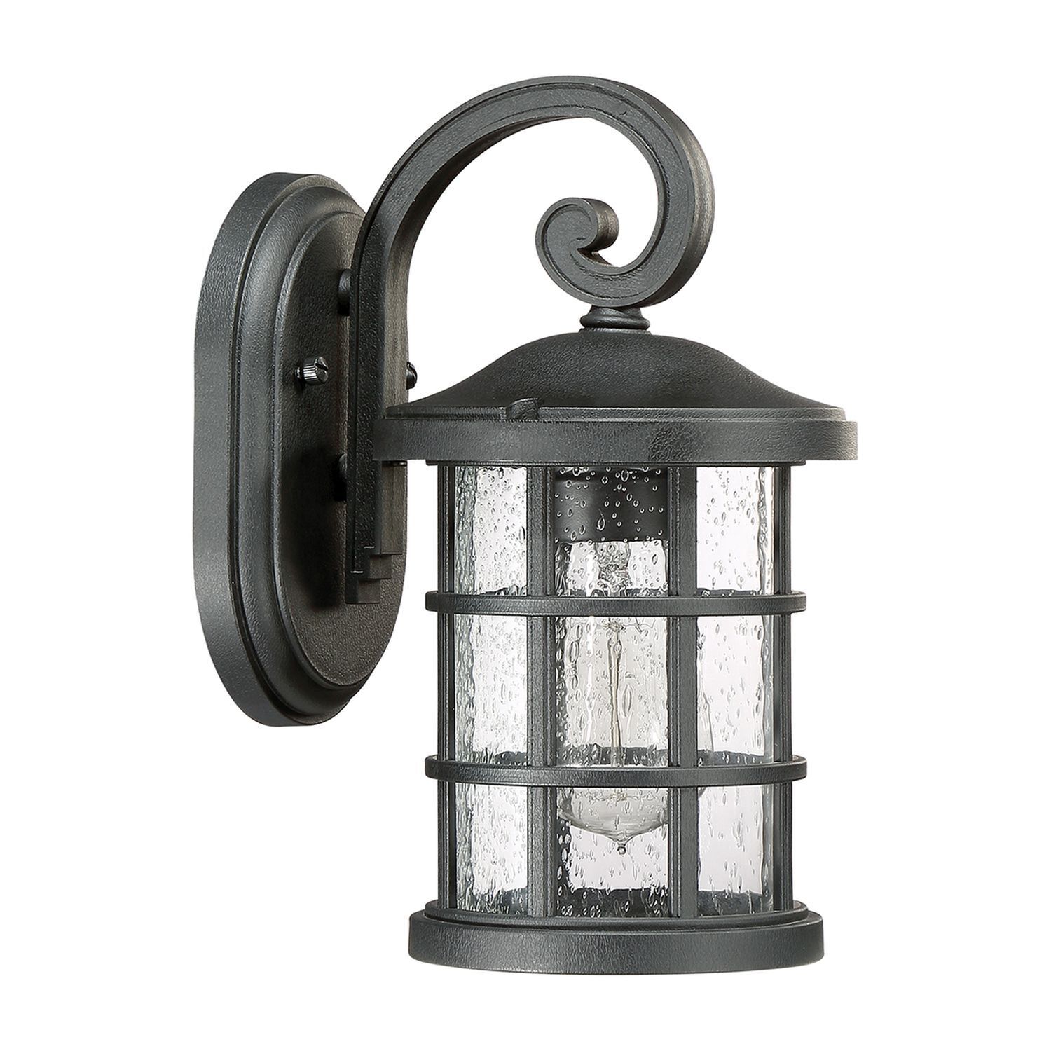 Lampe d'extérieur murale IP44 E27 Rustique noir antique