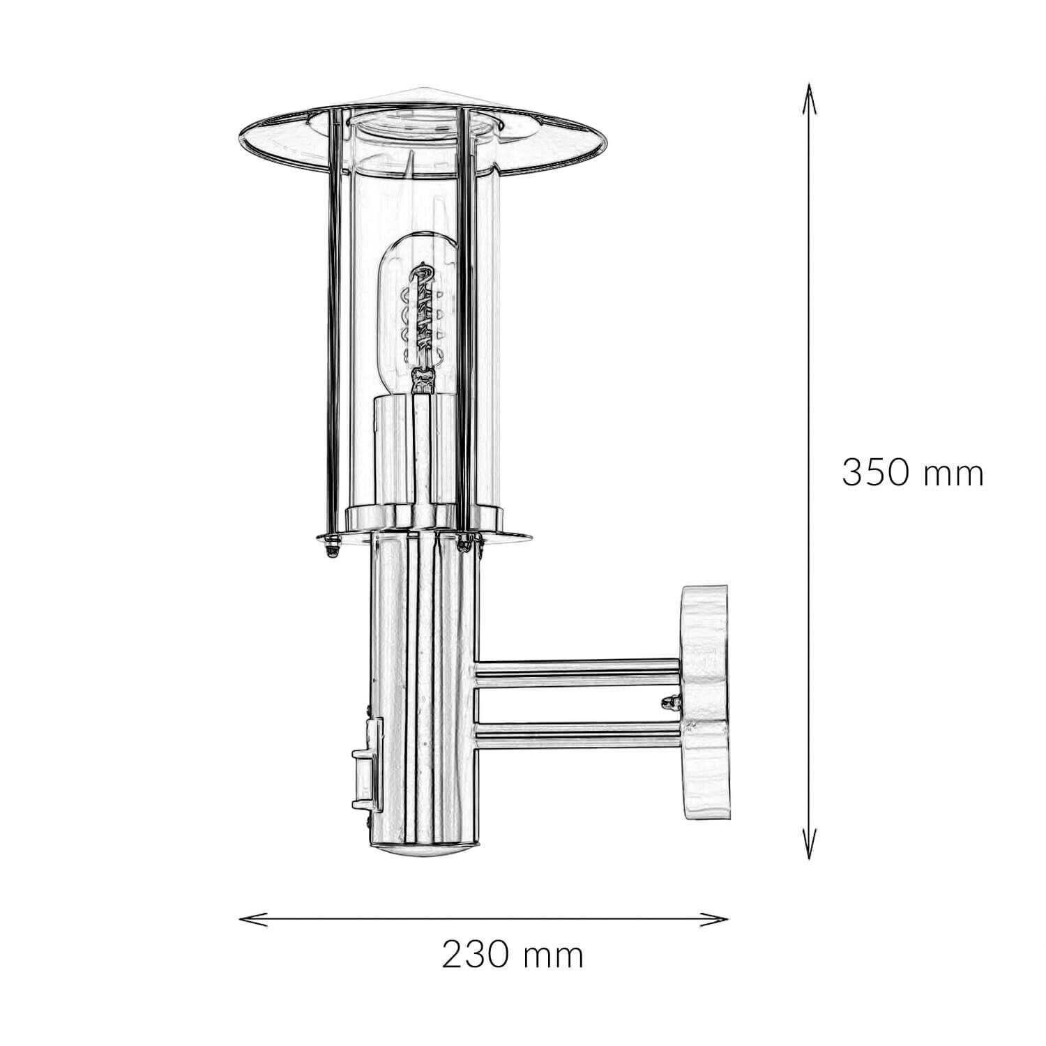Außenleuchte mit Bewegungsmelder IP44 maritimes Design Außenleuchte mit Bewegungsmelder IP44 maritimes Design