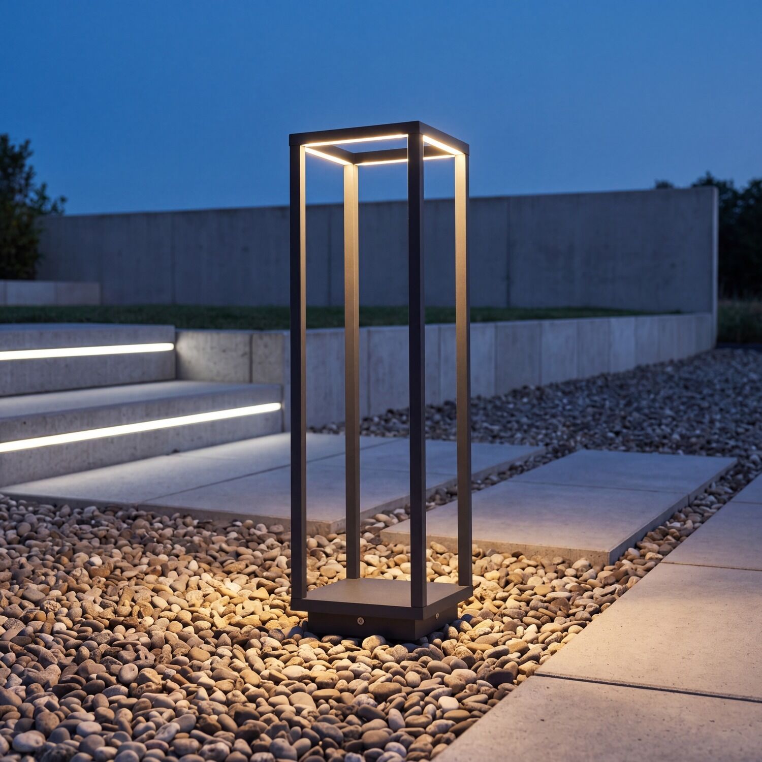außenlampen, Standleuchte, LED-Lampe, Gartenbeleuchtung, modernes Design
