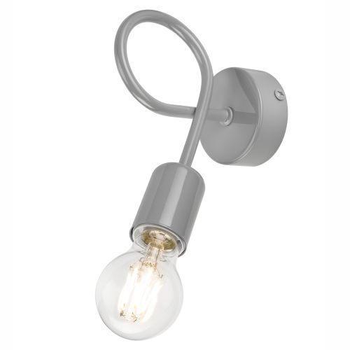 Applique moderne Gris Métal MADALYNN Lampe