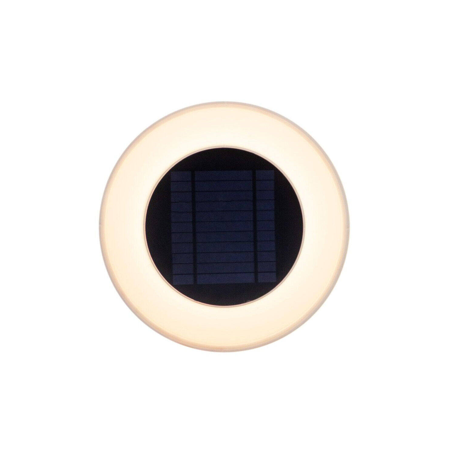 LED Wandlampe Solar Ø 39 cm rund IP65 3500 K Fernbedienung Kunst, Porzellan, Töpferei