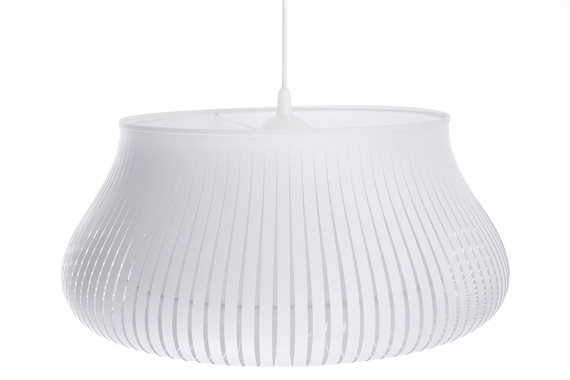 Hängelampe Weiß E27 Ø30 cm rund blendarm gemütlich