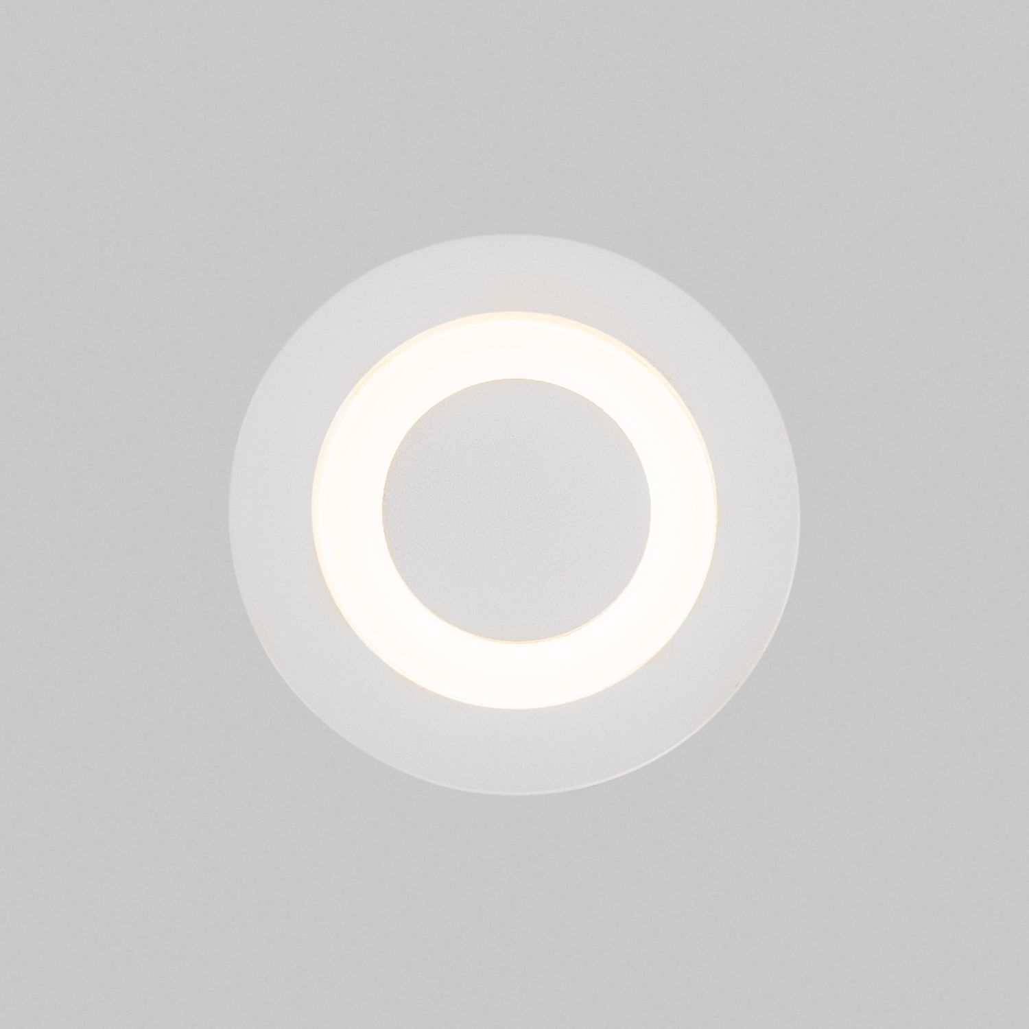 LED Wand Einbauleuchte Aluminium IP65 120 lm Weiß rund Teller