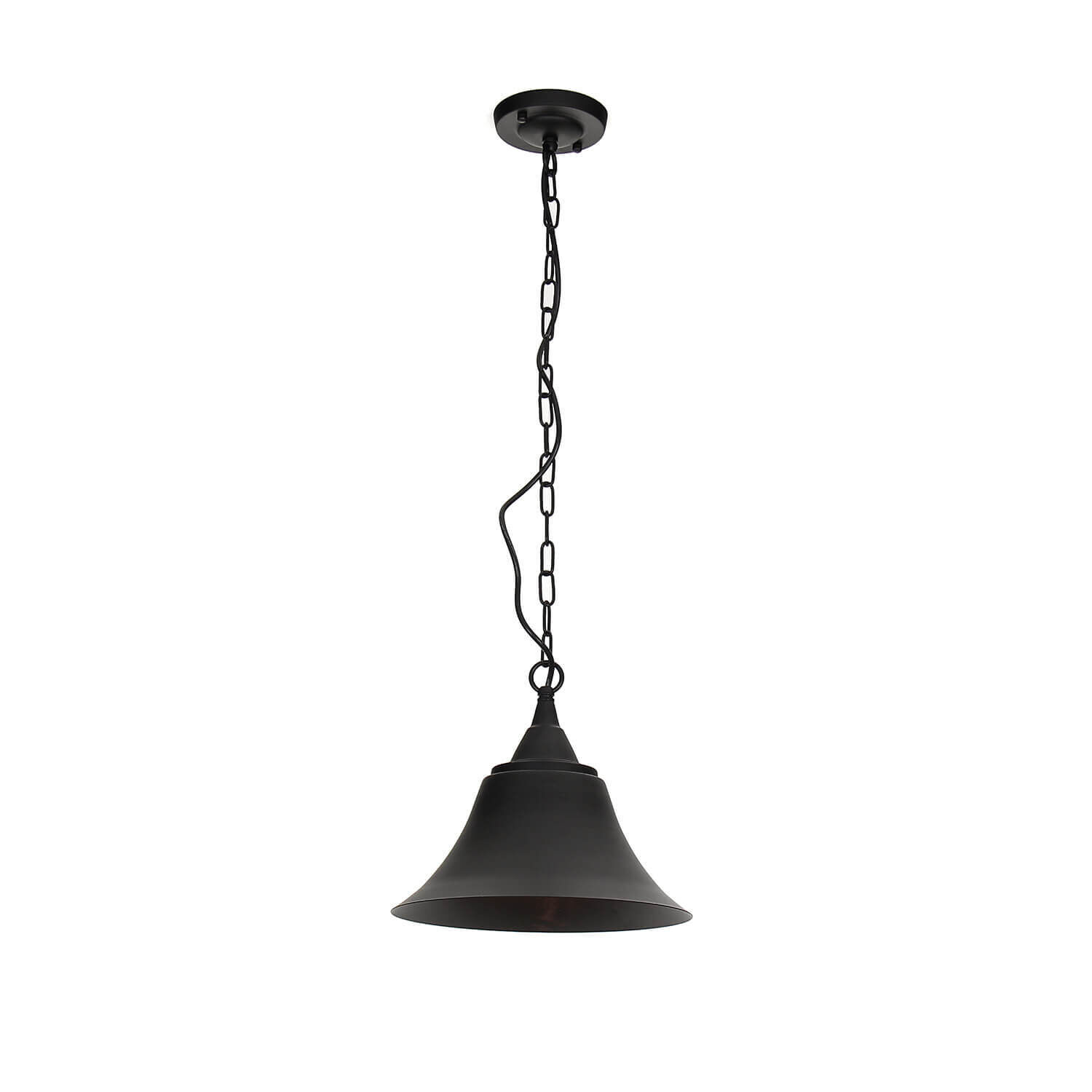 Hängelampe Schwarz Vintage Ø 30 cm Metall E27 Lampe, Deckenleuchte