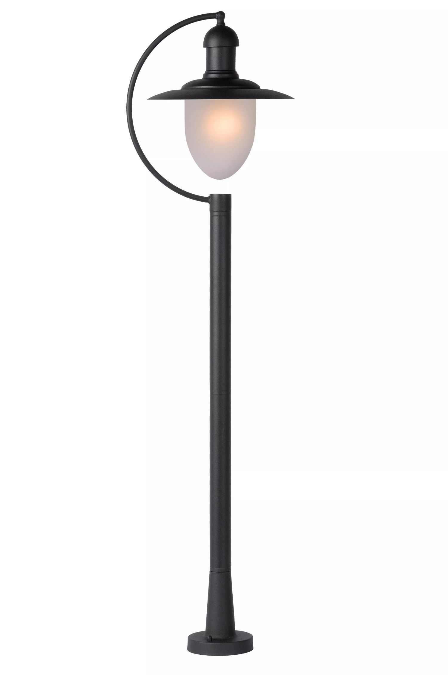 Wegeleuchte IP44 Metall Glas Schwarz 110 cm Garten