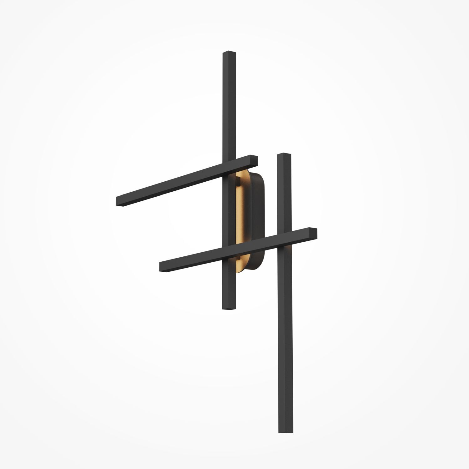 Applique LED aluminium hauteur 78 cm noir 750 lm LINA Kreuz, Symbol