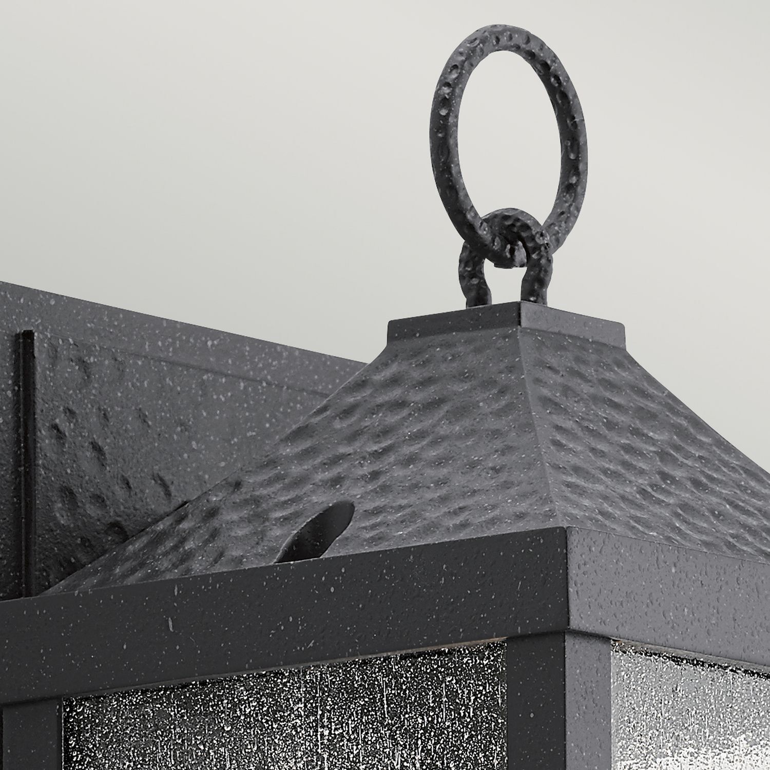 Außen Wandlampe Schwarz Aluminium IP44 Rustikal Lampe