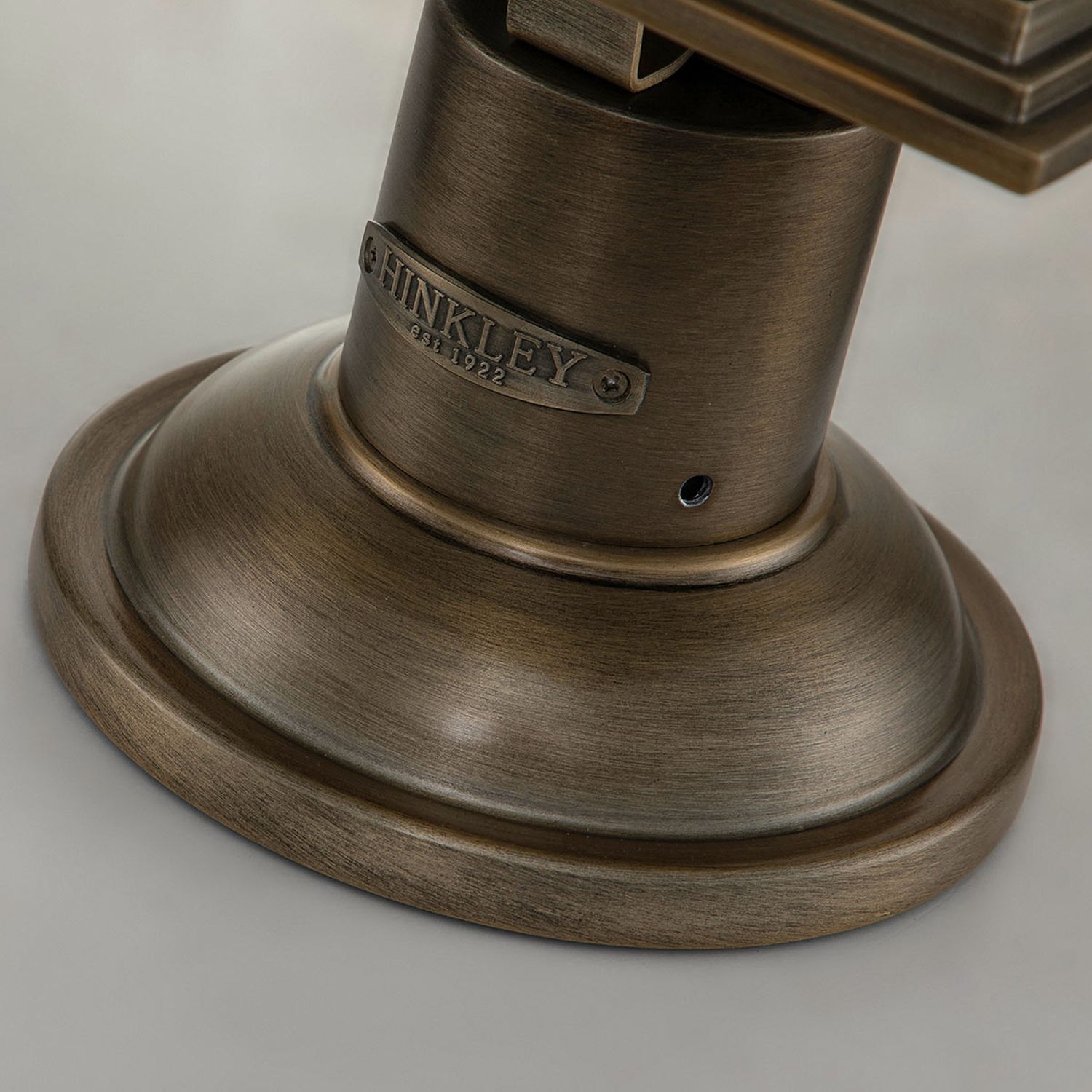 Lampe de socle jardin terrasse 64,8 cm de haut IP44 E27 en bronze Bronze