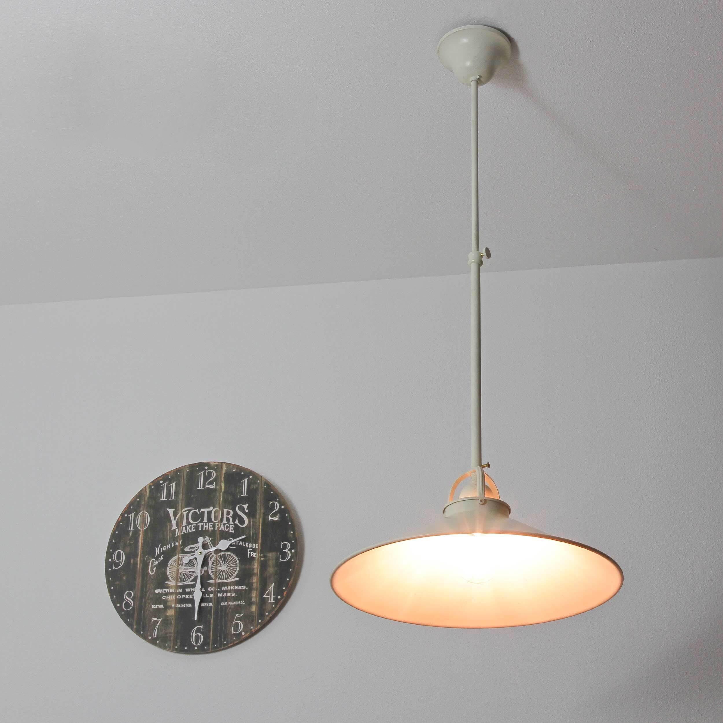 Deckenlampe Weiß Gold Shabby Chic aus Echt-Messing Leuchte, Lampe