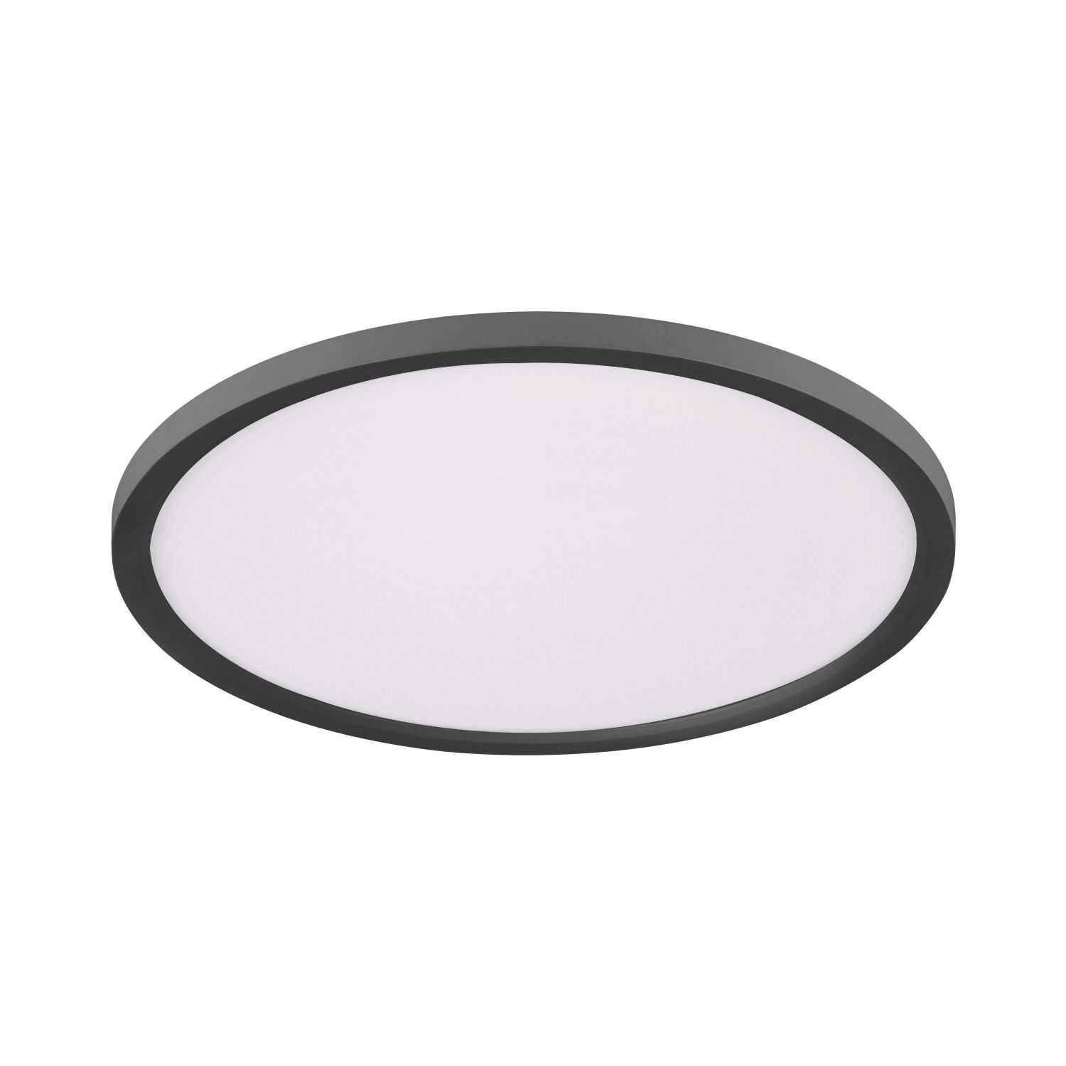Lampe de plafonnier LED noire à intensité variable Ø40 cm Télécommande