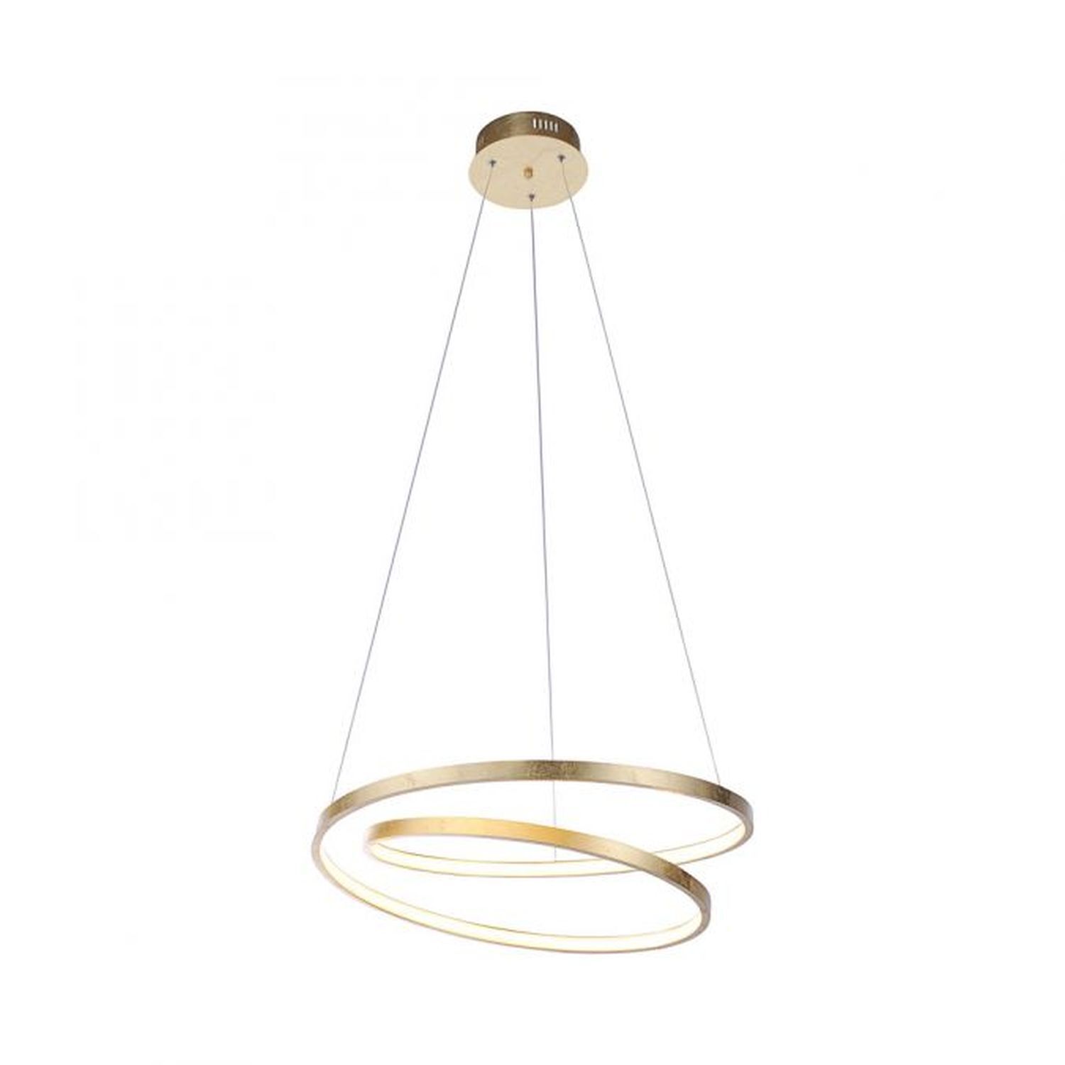 LED Pendelleuchte in Blattgold B:55 cm 4000 lm dimmbar