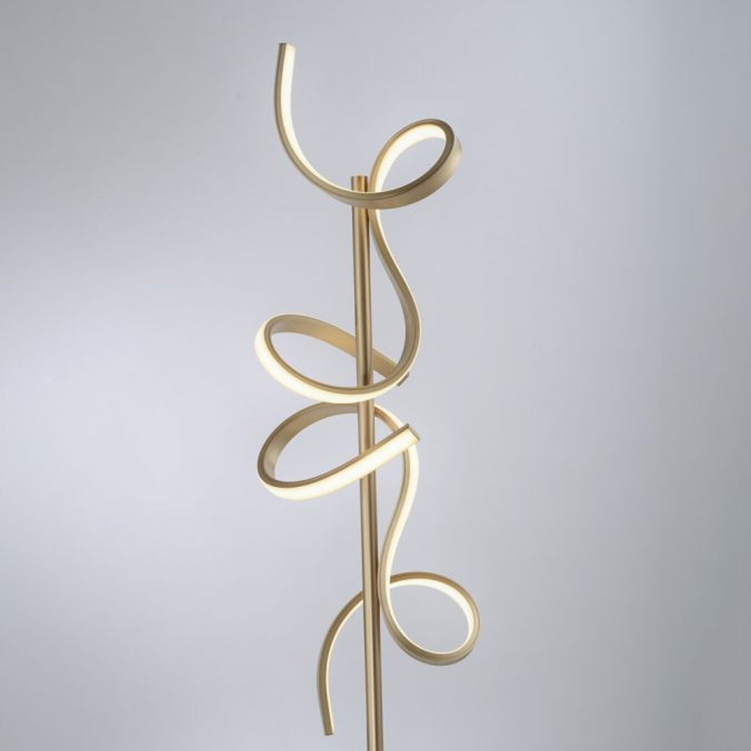 Dimmbare LED Stehleuchte 11 W 156 cm in Messing matt Moebel