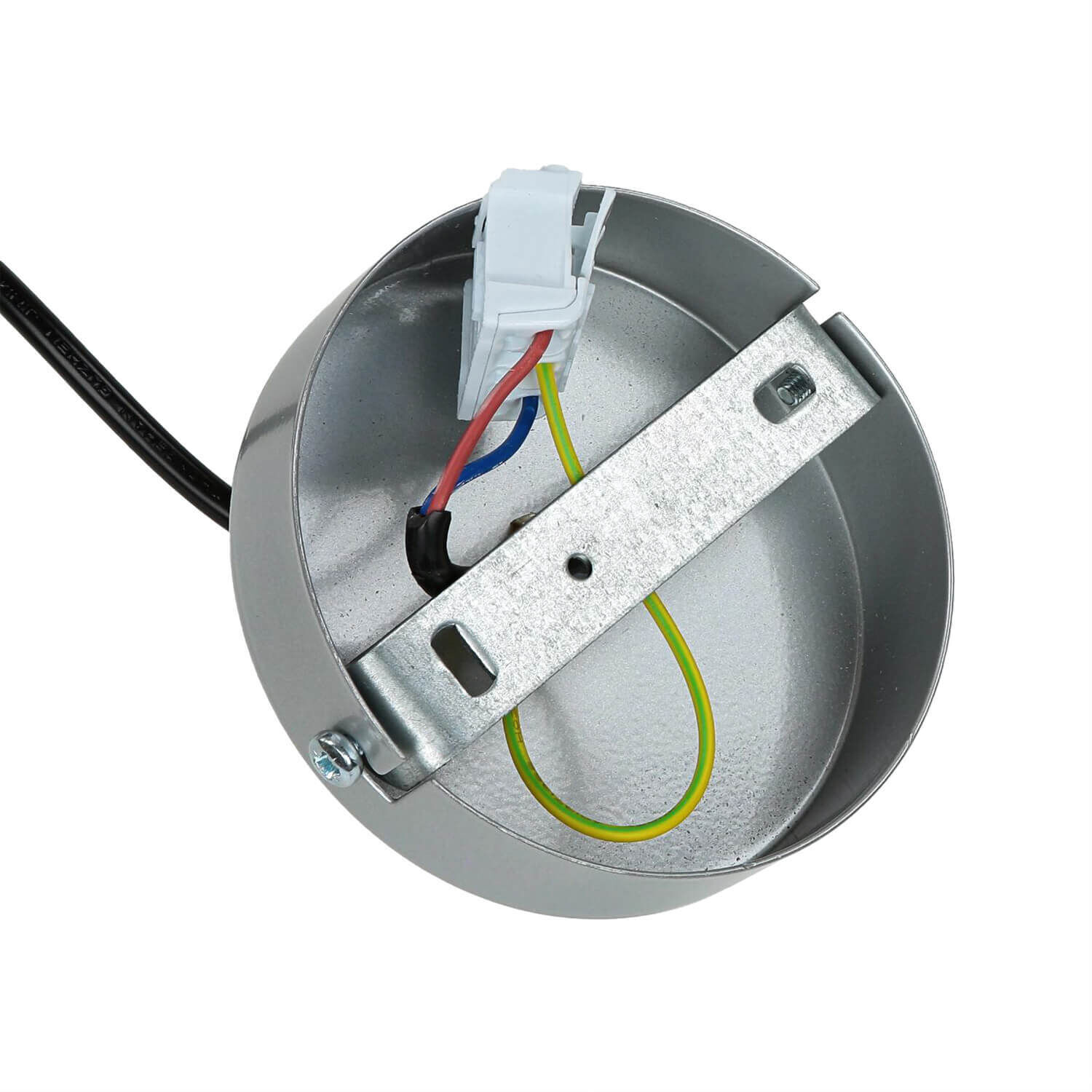 Lampe à suspendre métal rond rétro chrome abat-jour sphérique Lampe à suspendre métal rond rétro chrome abat-jour sphérique