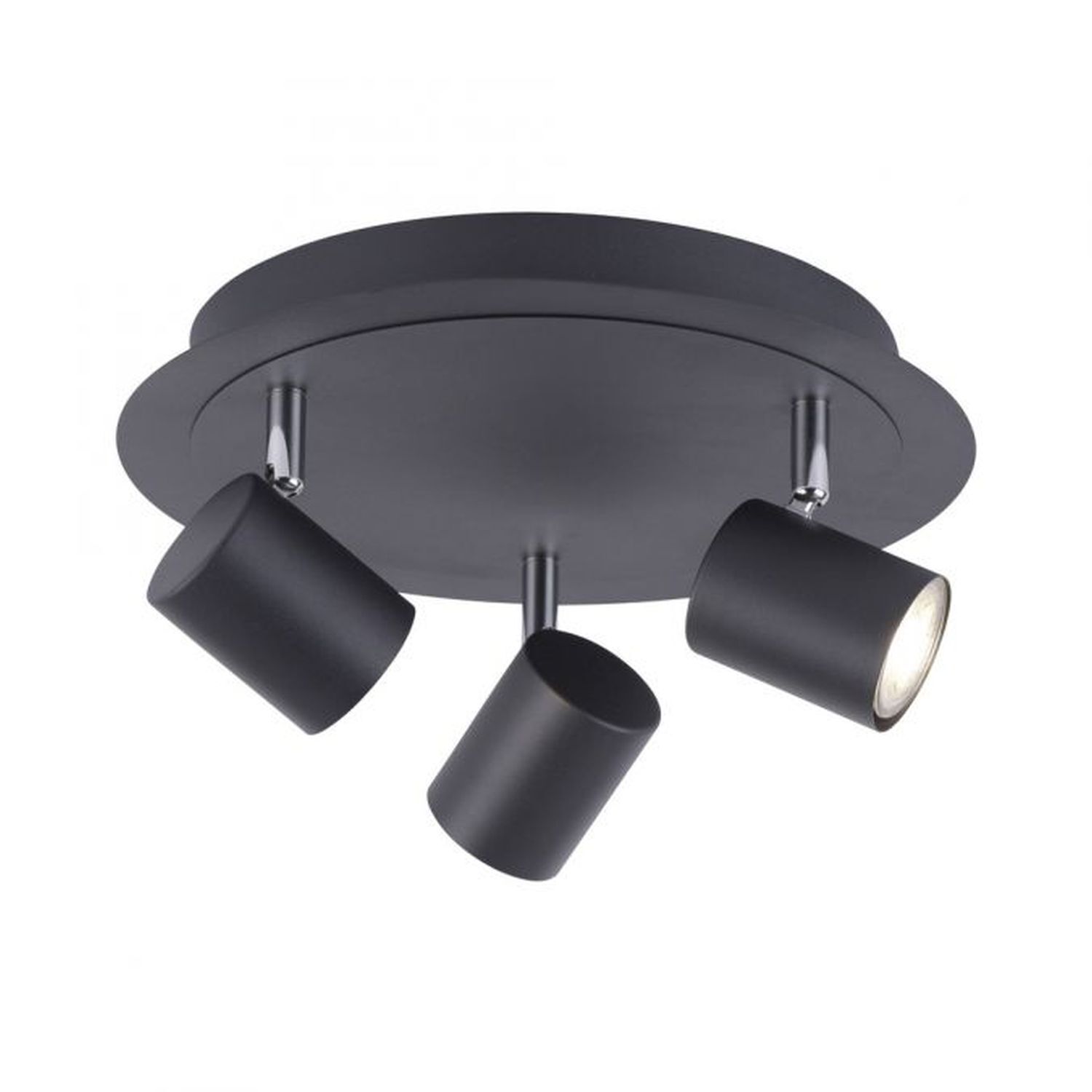 Spot de plafond réglable métal noir GU10 Ø35 cm Beleuchtung, Deckenleuchte