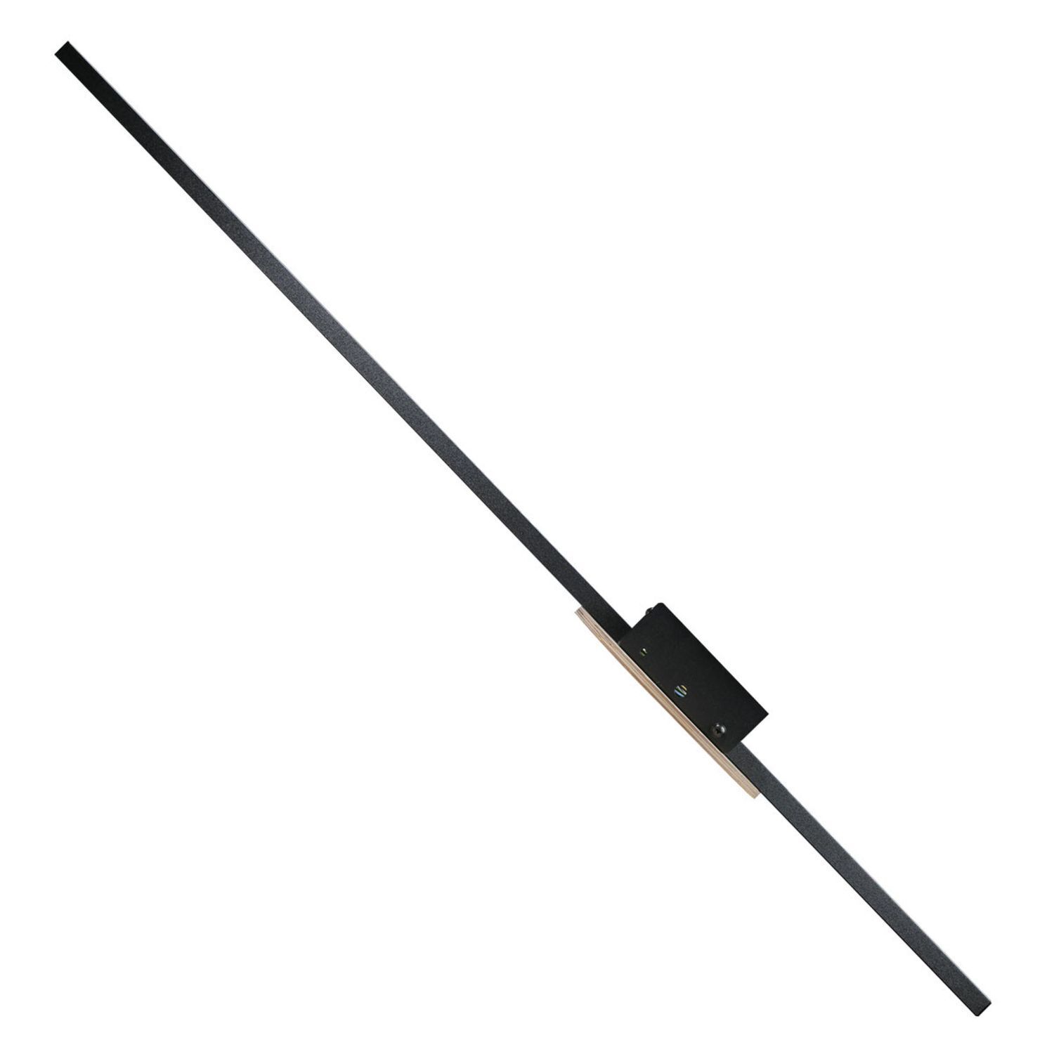 Indirekte Wandlampe LED Schwarz Natur Metall Holz 3000 K